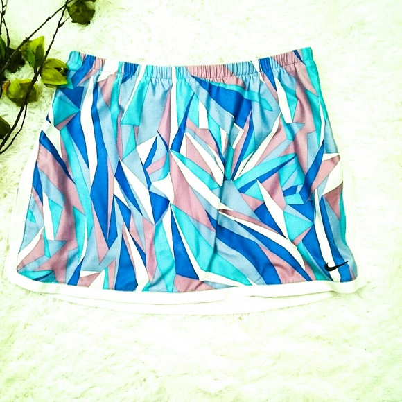 Nike Athletic Skirt With Built-in Shorts Blue Sz S